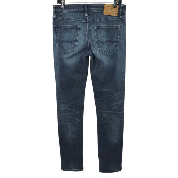 American Eagle Extreme Flex Slim Jeans Mens 30x31 READ Dark Wash Mid Rise - Picture 2 of 16